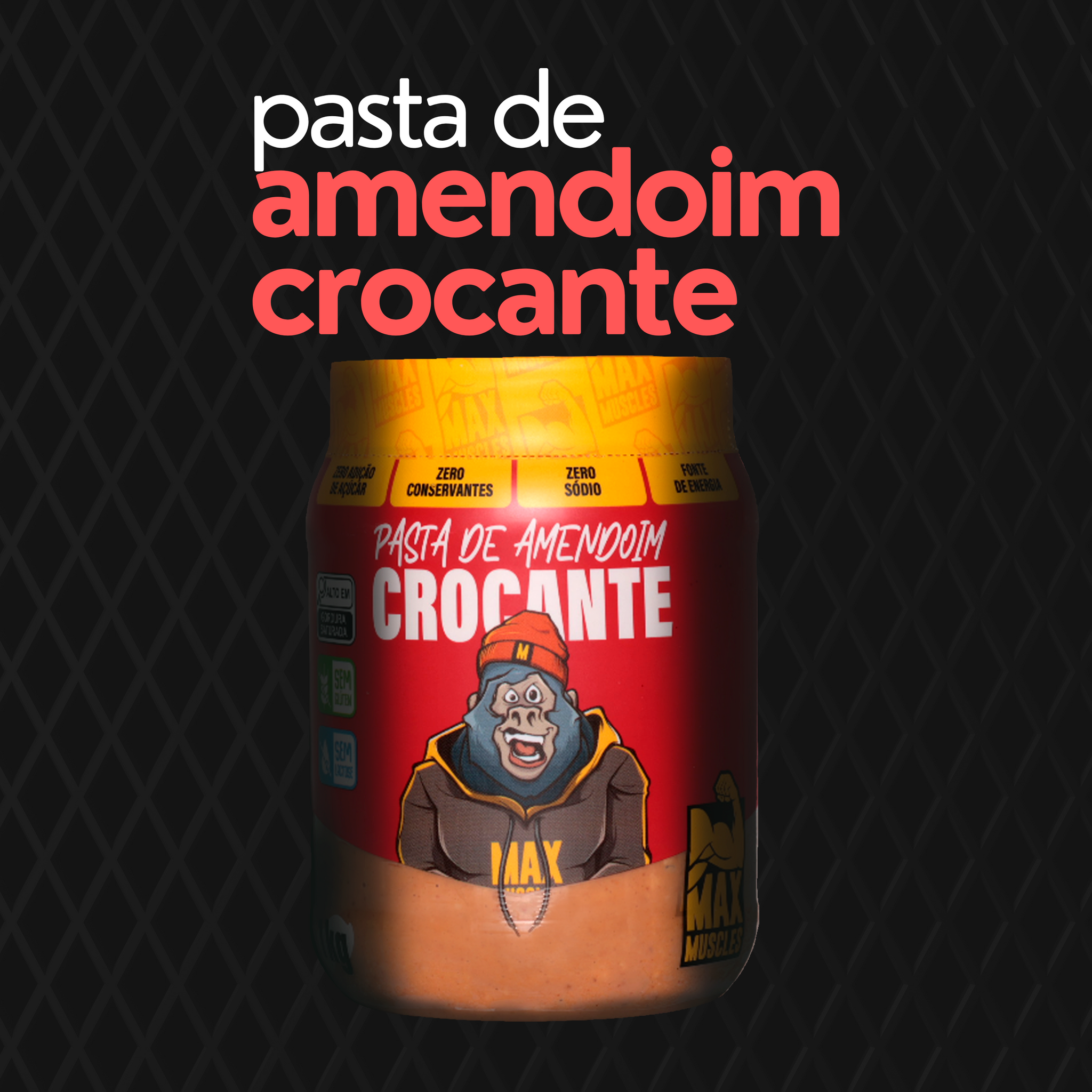 PASTA DE AMENDOIM CROCANTE 1KG