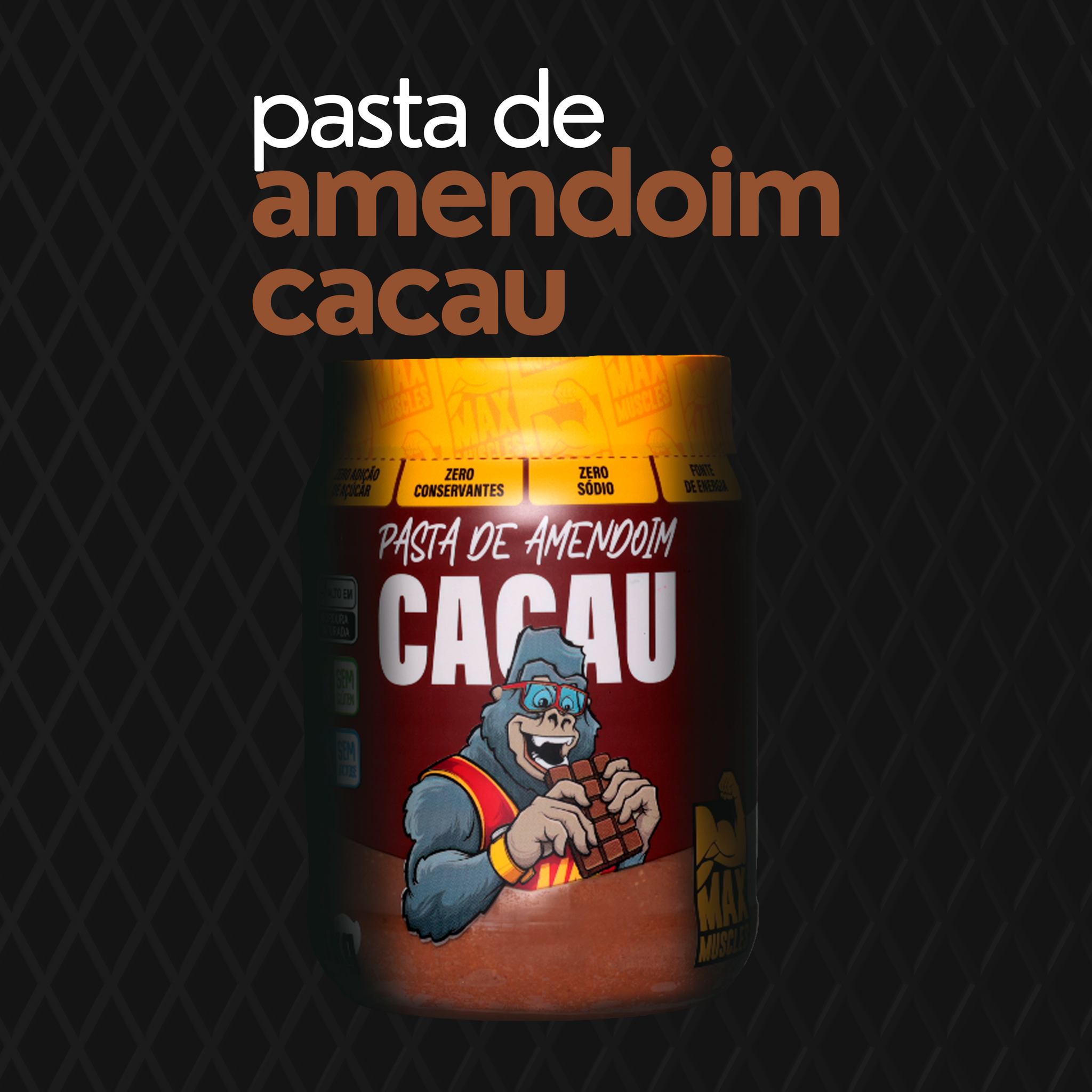 PASTA DE AMENDOIM CACAU 1KG